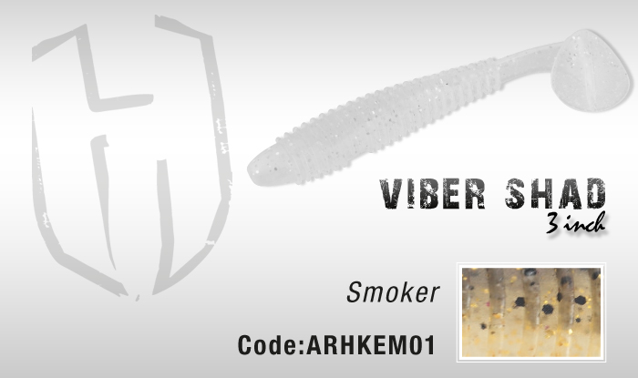 Herakles Viber Shad 3,8" colore SMOKER